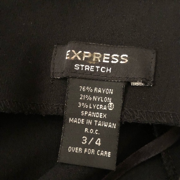 Express LBD Dress Black Midi Small 3/4 - Picture 4 of 5